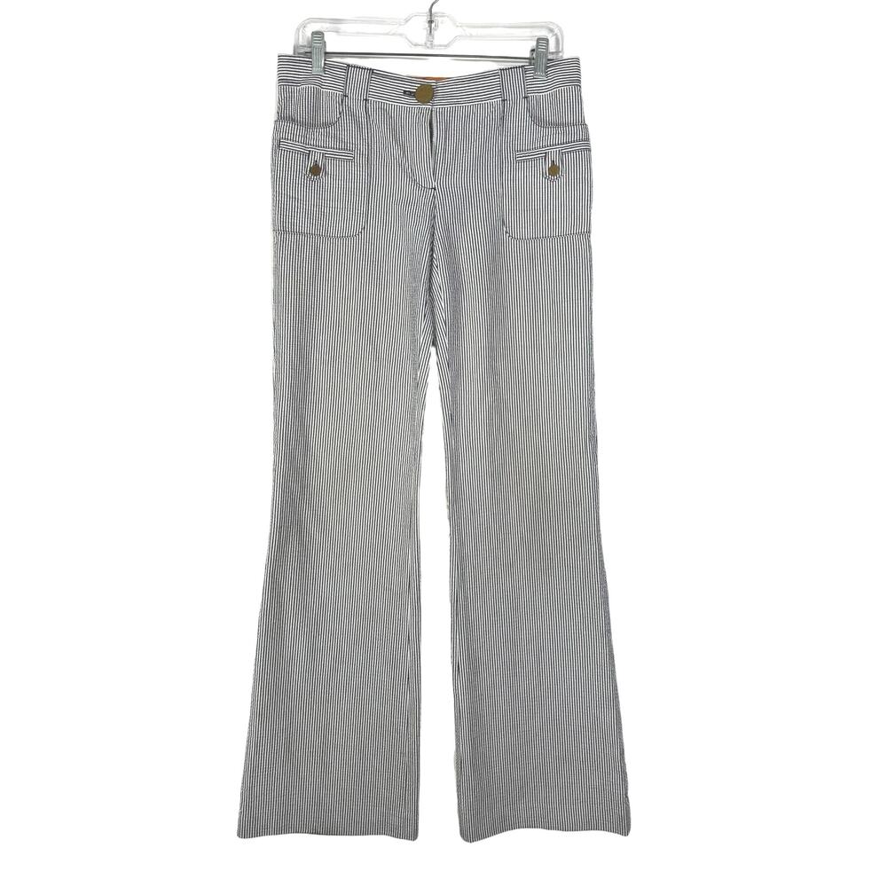 Tory Burch Striped Straight Leg Pants